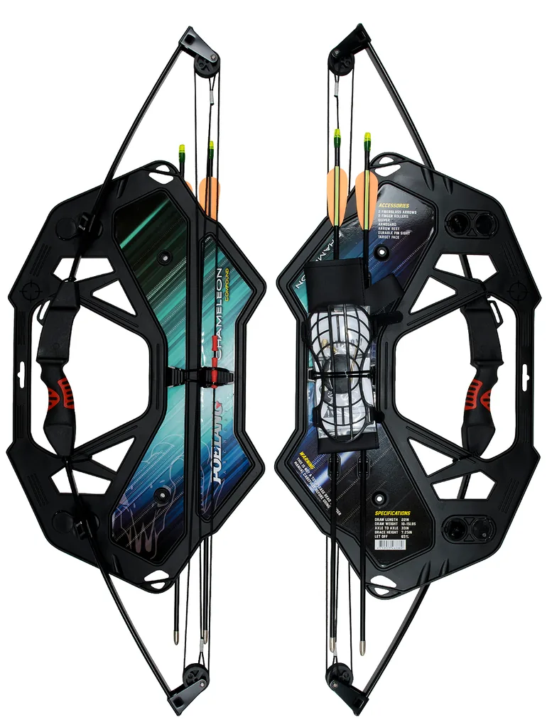 RECREATIONAL BOW PACKAGES EK POELANG CHAMELEON COMPOUND 22" 15LBS RH/LH BLACK
