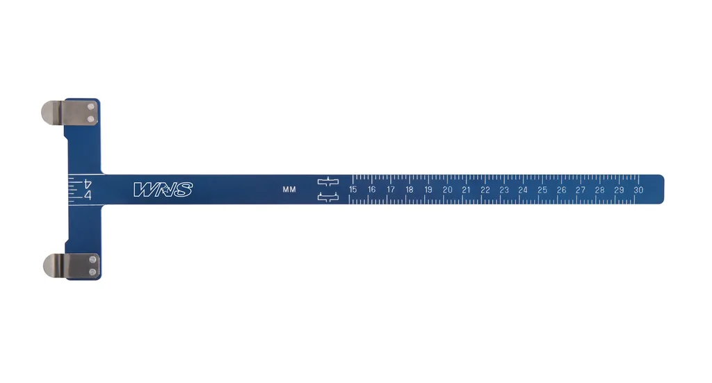 BOW SQUARES GAUGES ALU ANODISED INCHES AND CENTIMETERS