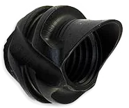 PEEP SIGHT HOUSINGS PRO SERIES HOODED BLACK 45°