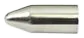 EK-POELANG ONE-PIECE EZ ARCHERY SILVER POINT FOR WOODEN EN FIBER ARROW GLUE-ON POINT