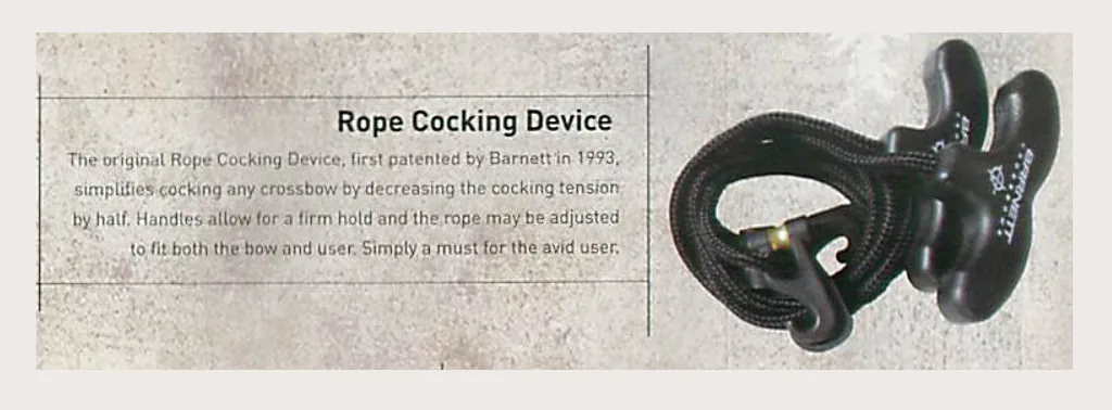 BARNETT ROPE COCKING DEVICE