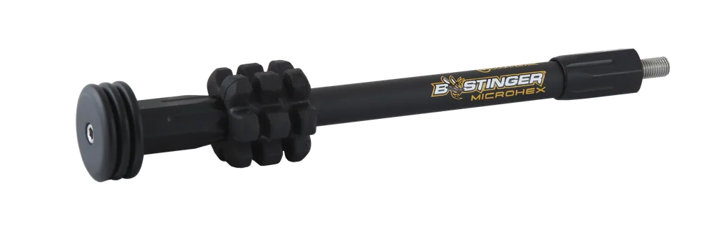 B-STINGER MICROHEX 8" MATTE BLACK WITH 3oz WEIGHTS HUNTING & 3D STABILIZER