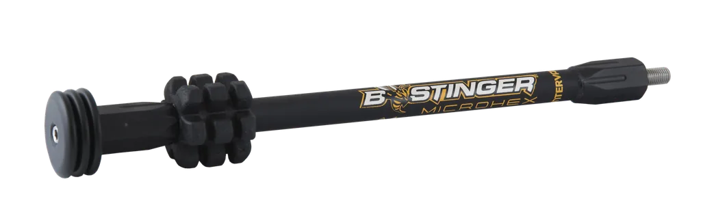 B-STINGER MICROHEX 10" MATTE BLACK WITH 3oz WEIGHTS HUNTING & 3D STABILIZER