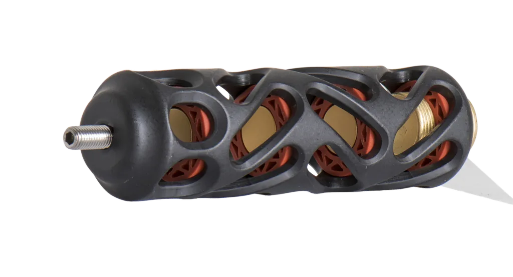HUNTING & 3D STABILIZERS STATIC 6" CNC MACHINED W/ DAMPERS BLACK