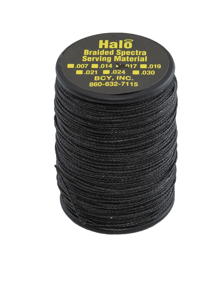 BCY BRAIDED HALO DIA .030" JIG BLACK SERVING MATERIAL