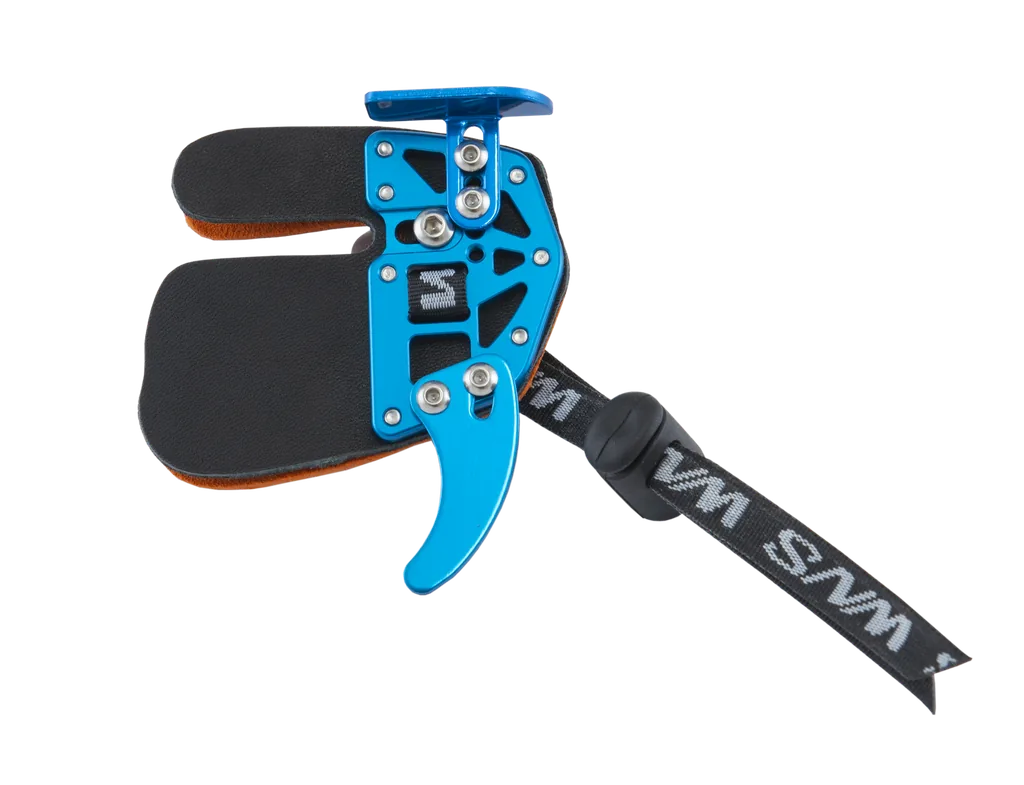 OLYMPIC RECURVE TAB WITH ANCHOR PAD COW-HIDE LEATHER