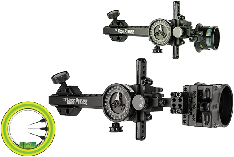 HUNTING & 3D SIGHTS HOGG-FATHER MRT / 3 PIN .019" MICRO LH BLK
