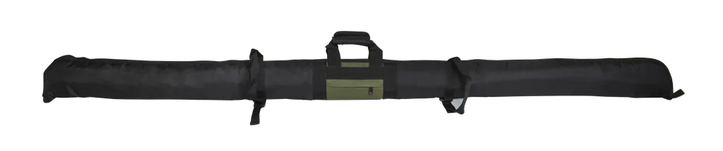 BUCK TRAIL TRADITIONAL SOFT CASE LONGBOW 183cm x 15cm BLACK/GREEN with ARROWTUBE STRAPS