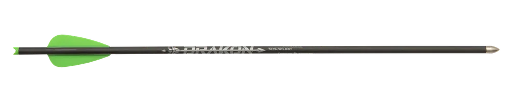 SKYLON DRAKON CROSSBOW BOLTS CARBON - GREEN VANES - 6/PCK