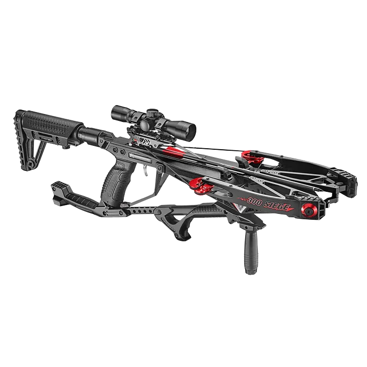 EK POELANG COMPOUND CROSSBOW SET SIEGE 300fps 150LBS W/ RETICLE SIGHT SCOPE