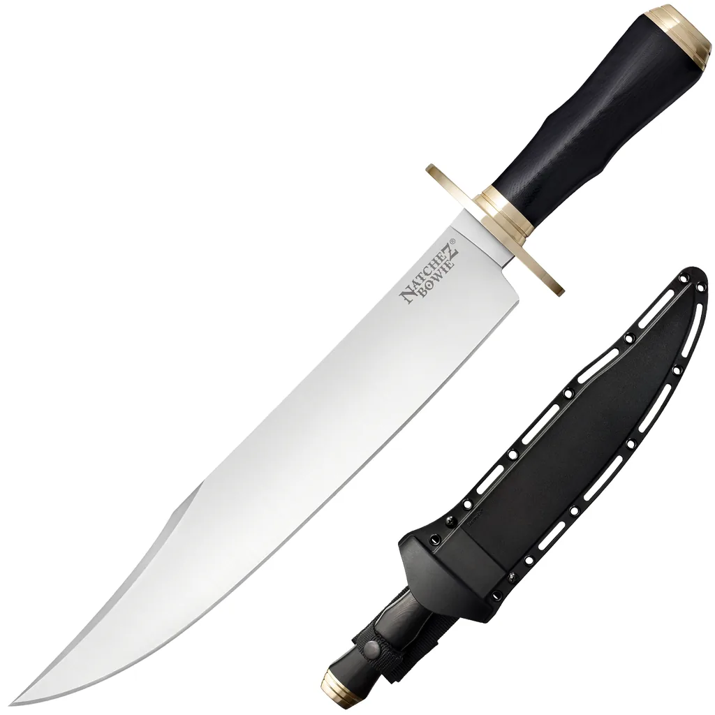 COLD STEEL FIXED BLADE KNIFE NATCHEZ BOWIE IN A-2 - overall 43.18cm