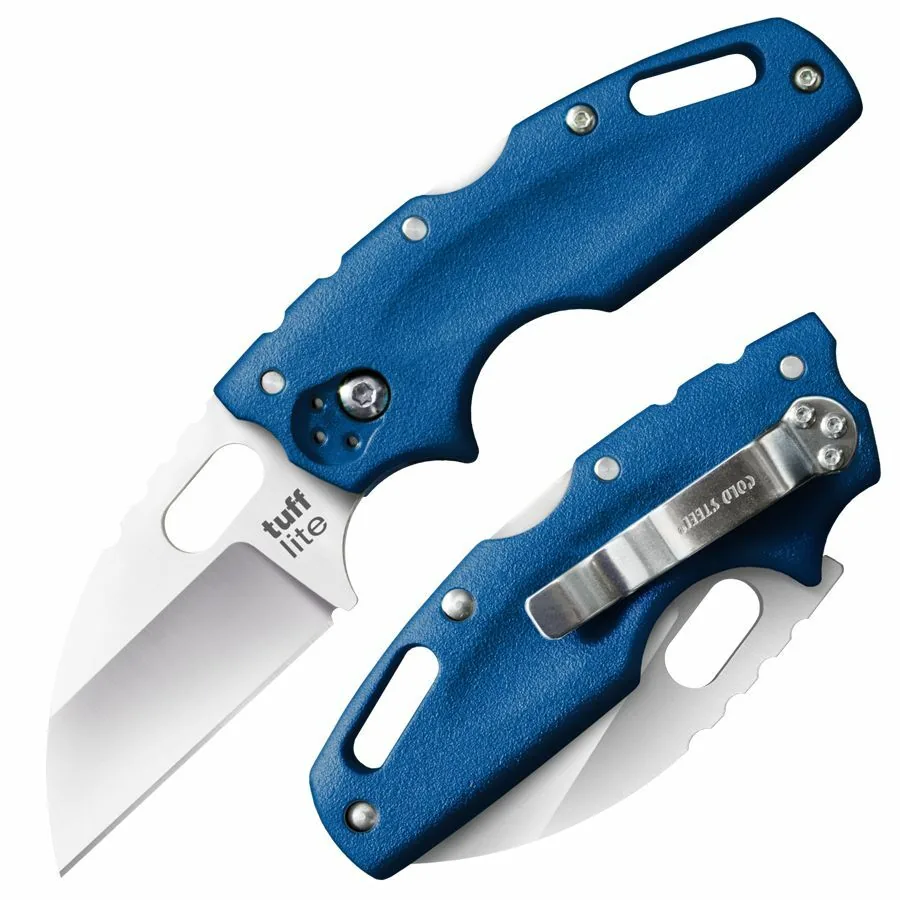 COLDSTEEL TUFF LITE PLAIN EDGE BLUE - overall 15.24cm