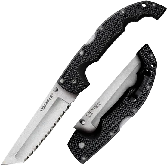 COLDSTEEL XL VOYAGER TANTO SERRATED - overall 31.12cm