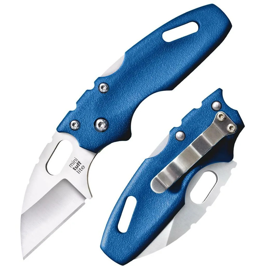 COLDSTEEL MINI TUFF LITE PLAIN EDGE BLUE - overall 12.70cm