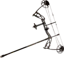 SANLIDA HERO X8 COMPOUND PACKAGE ROTATING MOD / 10-60LBS / 18"-31" / RH / BLACK
