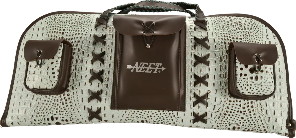 TRADITIONAL TAKE-DOWN RECURVE SOFT CASE TD-7 ALLIGATOR EMBOSSED