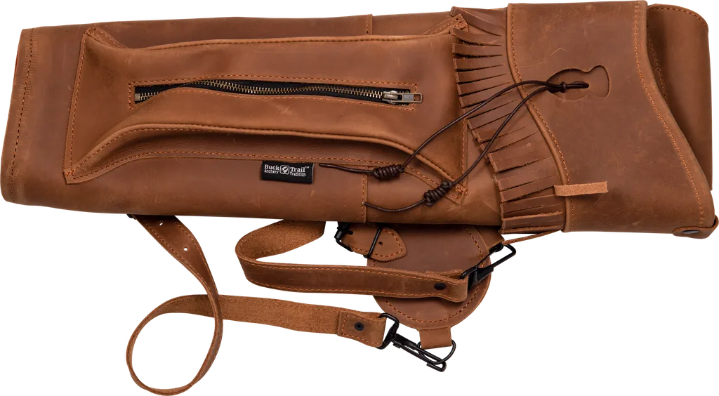 BUCK TRAIL TRADITIONAL BACK QUIVER NATIVE RH 56CM LEATHER BROWN
