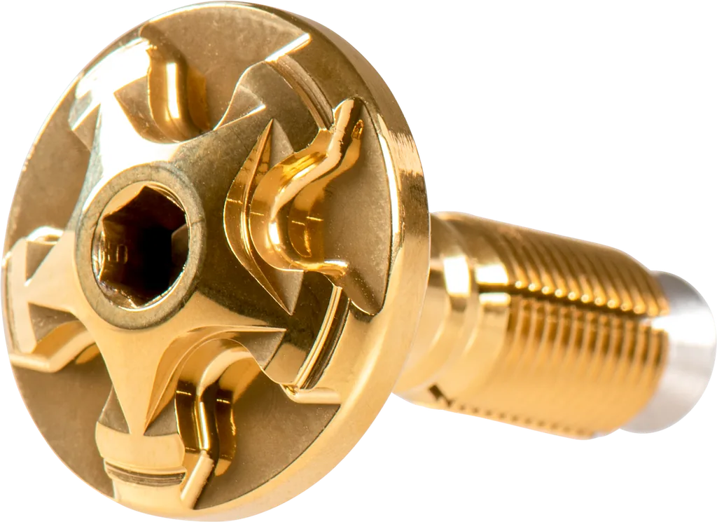TILLER BOLT HIGH HARDNESS STEEL GOLD SET OF 2