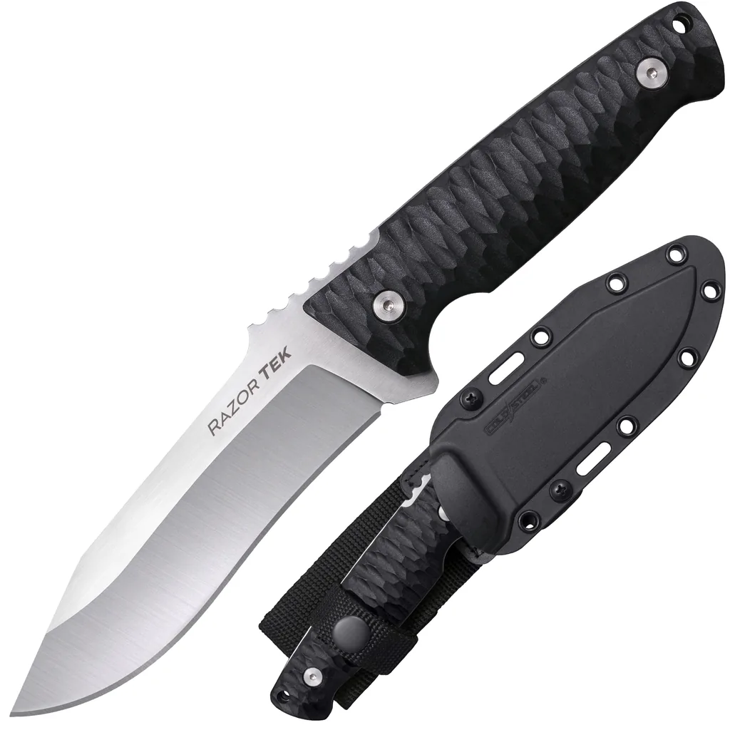 COLD STEEL 5" RAZORTEK BLACK GFN HANDLE