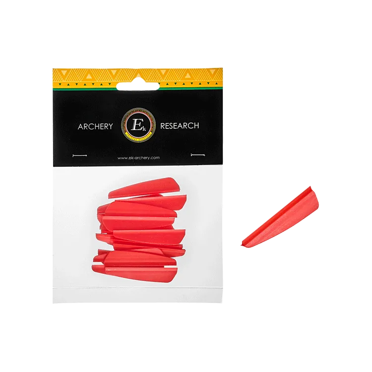 EK-POELANG VANES 2" NEON RED FOR R9 BOLTS 20/PK