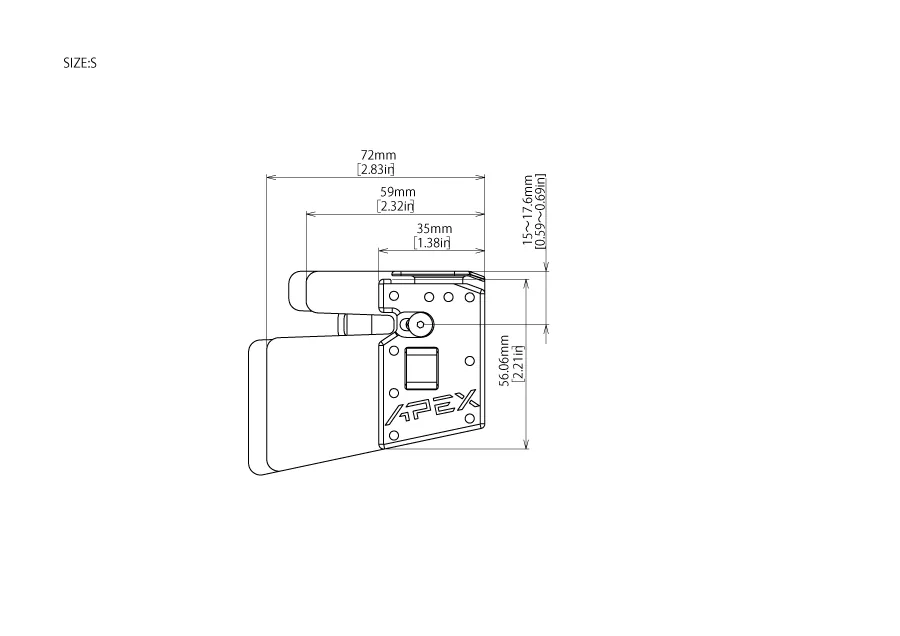 OLYMPIC RECURVE TAB WITH ANCHOR PAD APEX