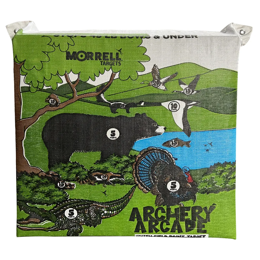 MORRELL PORTABLE TARGET YOUTH ARCHERY SHOOTING GALLERY - 28"x28"x10"