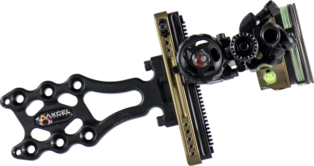 AXCEL HUNTING & 3D SIGHT LANDSLYDE SLIDER ACCUSTAT II SCOPE - 3 PIN .019 TACTICAL BOWHUNTING