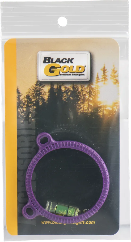 BLACK GOLD GUARD RING W/ LEVEL 1 3/4" PURPLE