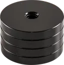 WEIGHTS STABILIZERS POWR QUADRUPLE DISC + WASHER 31mm / 112g BLACK