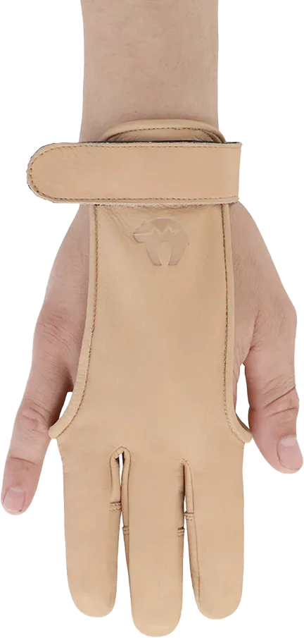 SHOOTING GLOVE NATURE FULL PALM WITH LEATHER FINGERTIPS