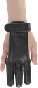 SHOOTING GLOVE DARK FULL PALM WITH LEATHER FINGERTIPS