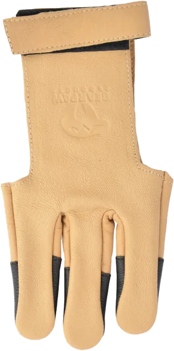 SHOOTING GLOVE ARCHERY FULL PALM LEATHER WITH LEATHER FINGERTIPS