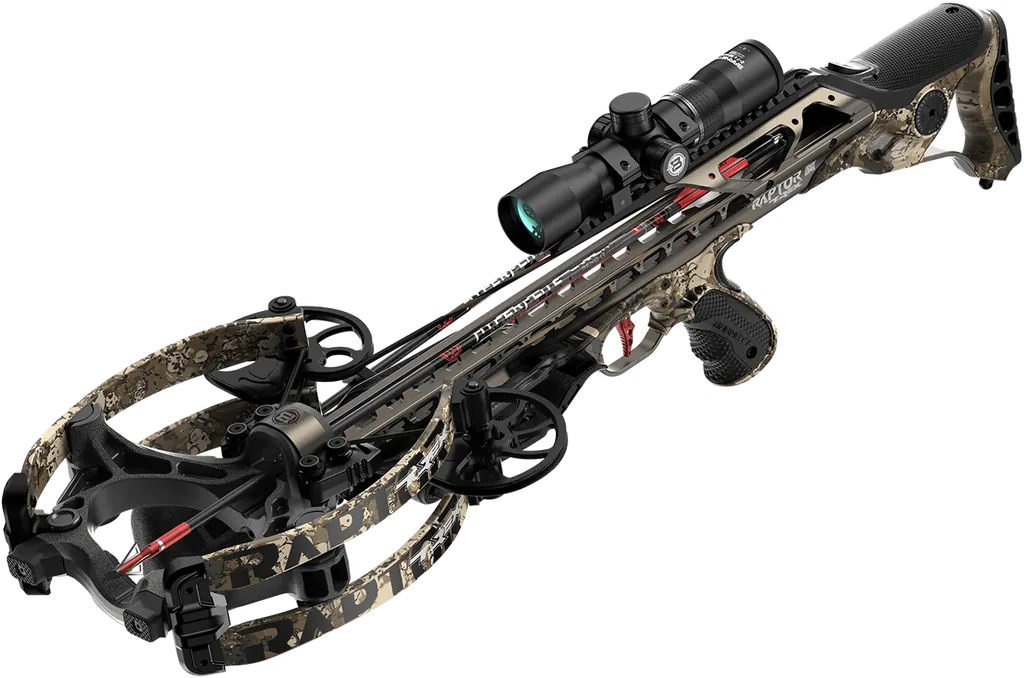 CROSSBOW PACKAGE HYPER RAPTOR T-REX 440fps 220LBS 36mm ILLUM SCOPE
