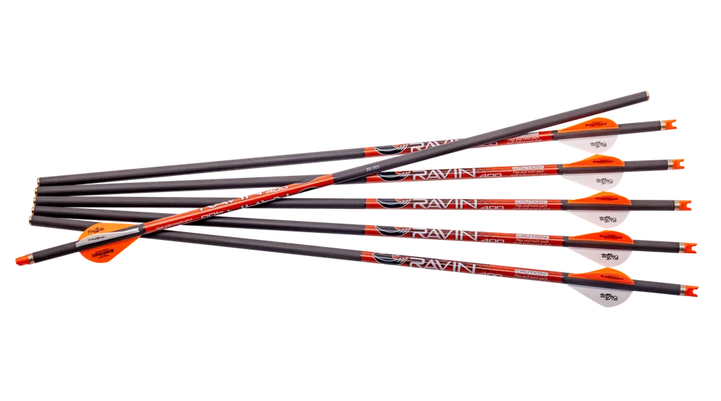 RAVIN CROSSBOW BOLTS CARBON RAVIN with ORANGE NOCKS .003 3/PACK