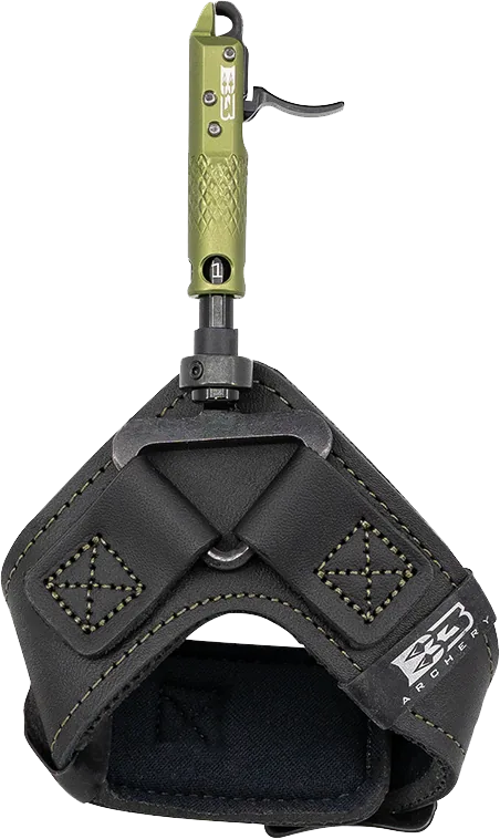 B3 ARCHERY NEMESIS PRO SWIVEL CONNECTOR - INDEX FINGER BUCKLE STRAP GREEN