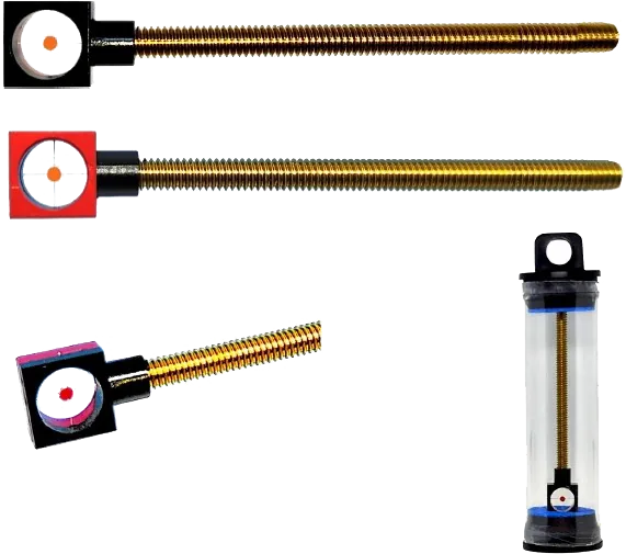 GILLO INVISIBLE CROSS SQUARE SIGHT PIN BLACK/RED