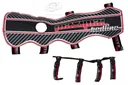 MAXIMAL DOUBLE ARMGUARDS 30CM REDLINE  / P600D / 4 FASTENERS BLACK