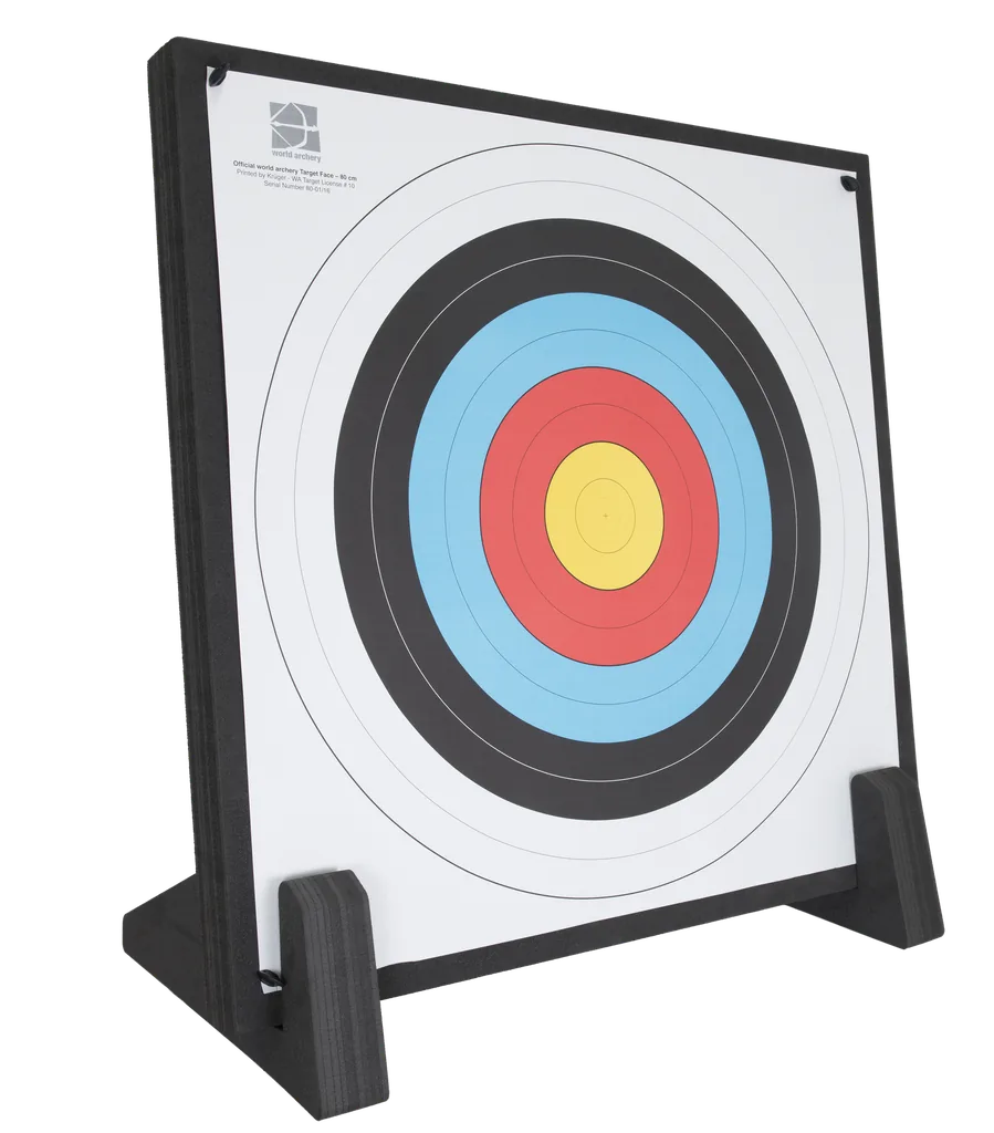 AVALON TARGET FOAM ECO 90cm x 90cm x 7cm WITH FOAM STAND AND FACE